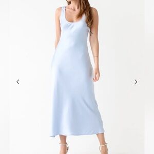 Rumored ice blue midi dress